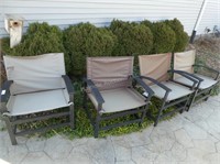 4 exterior lawn chairs