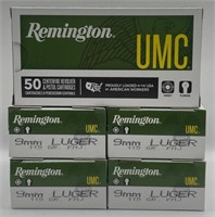 (II) Remington UMC 9mm Luger Cartridges