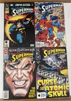 1991-93 - DC Superman Man of Steel 4 Mixed Issues