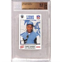 1989 Lions Police Barry Sanders Rookie Bgs 9.5