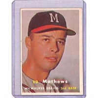 1957 Topps Eddie Mathews