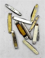 (10) Vintage Folding Pocket Knives - Parts/Repair