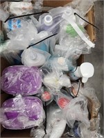 Box Lot of Miscellaneous Cleaning Supplies / Soap