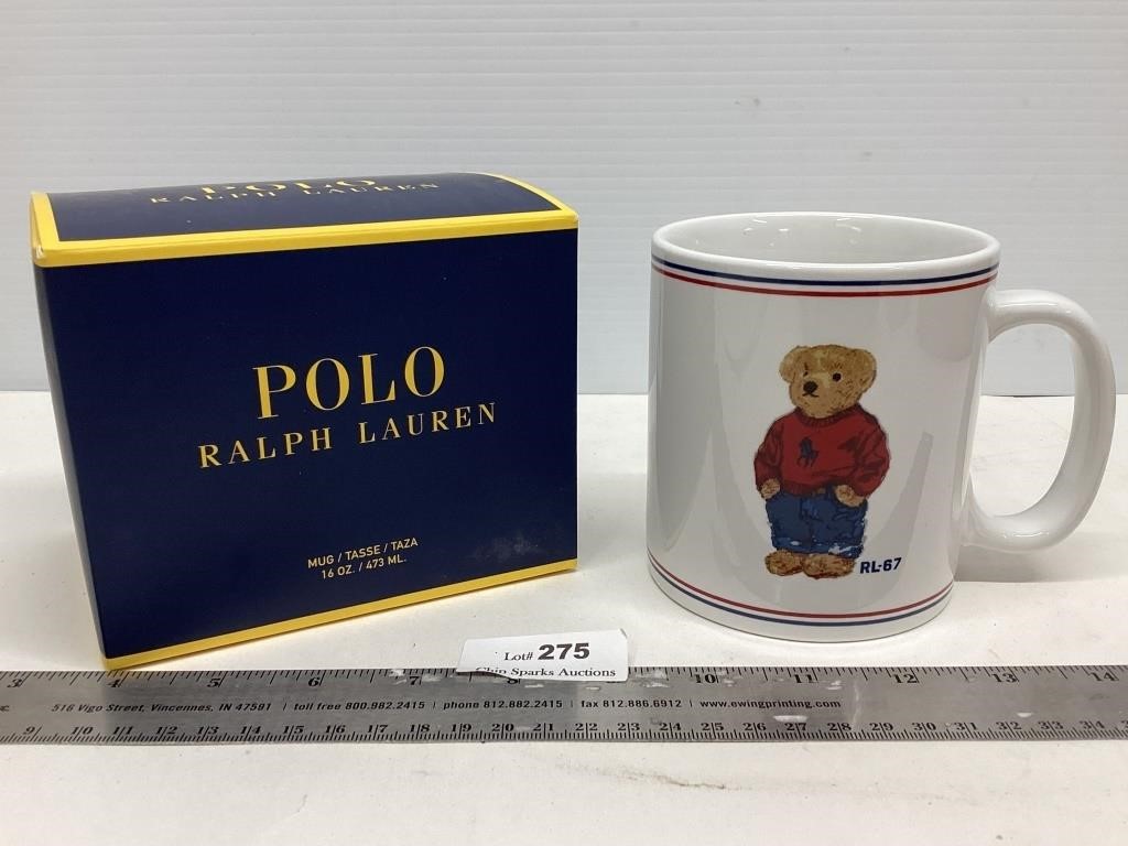 Polo Ralph Lauren Teddy Bear Coffee Mug