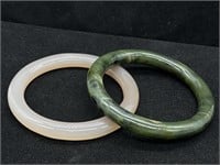 Beautiful Pair of Jade Bangle Bracelets