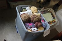 SEWING LOT, YARN, MISC