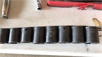 SNAP ON 1/2 DRIVE METIRC IMPACT SOCKETS 8 PC