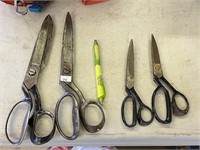 Two Wiss Shears & Two scissors