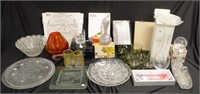 Quantity of various glass/crystal table wares