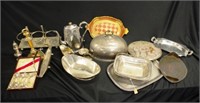 Quantity of antique & vintage silver plated wares