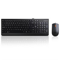 Lenovo 300 USB Combo, Full-Size Wired Keyboard & M