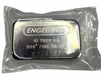 Engelhard 10 oz. .999 Silver bar