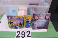 Tote of Kids Story Books Includes Frozen