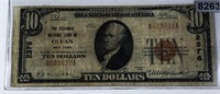 1929 US $10 Brown Seal Bill ABOUT UNC