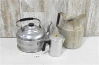 Pitcher, Tea Kettle & Coffee Pot