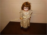 Vintage Jointed Porcelain doll 18"t marked 1079