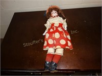 Vintage porcelain doll marked W&C 3/0 and