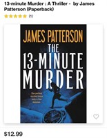 JAMES PATTERSON BOOK (NEW)