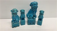 Vintage Chinese foo dog statues,