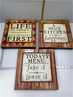 Lot of Kitchen Home Decor Signs