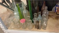 QTY OF GOLDFIELDS PICKLE JARS AND BOTTLES