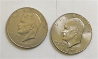 (2) Eisenhower Dollars