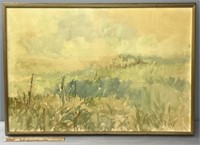 Meadow Landscape Painting on Canvas