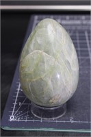 Green Moonstone Egg With High Blue Flash, 8oz