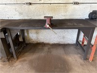 Steel workbench w/ Craftsman vice