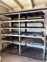Heavy duty steel shelves