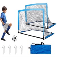 WF278  RichYa 4 ft. Soccer Goals, Blue, Set of 2