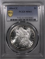 1884-CC Dollar PCGS MS61 Morgan Dollar