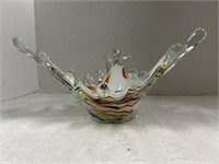 Vintage mid-century modern murano style art glass