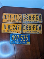 new york License plate lot