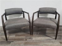Pair of Meridith Baer Home Tyler arm chairs