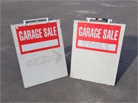 PAIR OF 24" X 32" SANDWICH BOARDS WITH GARAGE SALE