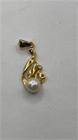 Sterling Pearl Pendant