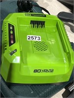 GREENWORKS PRO BATTERY CHARGER RETAIL $60