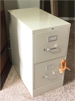 Two Drawer Metal File Cabinet by Hon