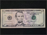 2013 $5 Federal Reserve FR-1996*