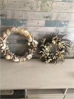 Two piece decorative wreaths, #61