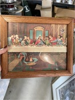 Framed Last Supper Picture