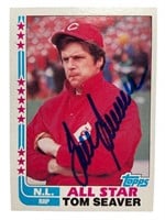 1982 Topps Baseball Tom Seaver Autograph on Blank