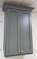 Gray Wall Cabinet 24"W, 12"D, 40"T