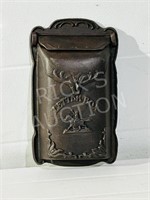 cast metal letter box - small crack on crown - 13"