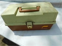 Plano fishing tackle box with contents