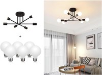 Dellemade Modern Sputnik Chandelier, 6-Light