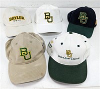 (5) Baylor University Adjustable Hats