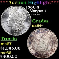 *Highlight* 1880-s Morgan $1 Grades GEM++ Unc