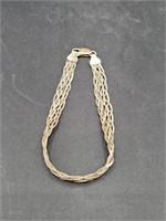 4.80g  .925 Braided Bracelet